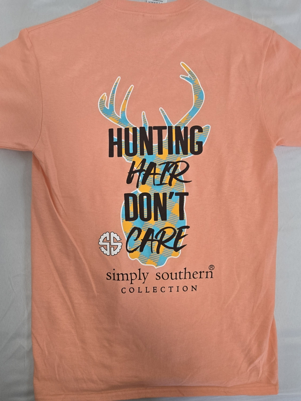 Simply Southern Short Sleeve Tee - Peach Size Small - Picture 5 of 6